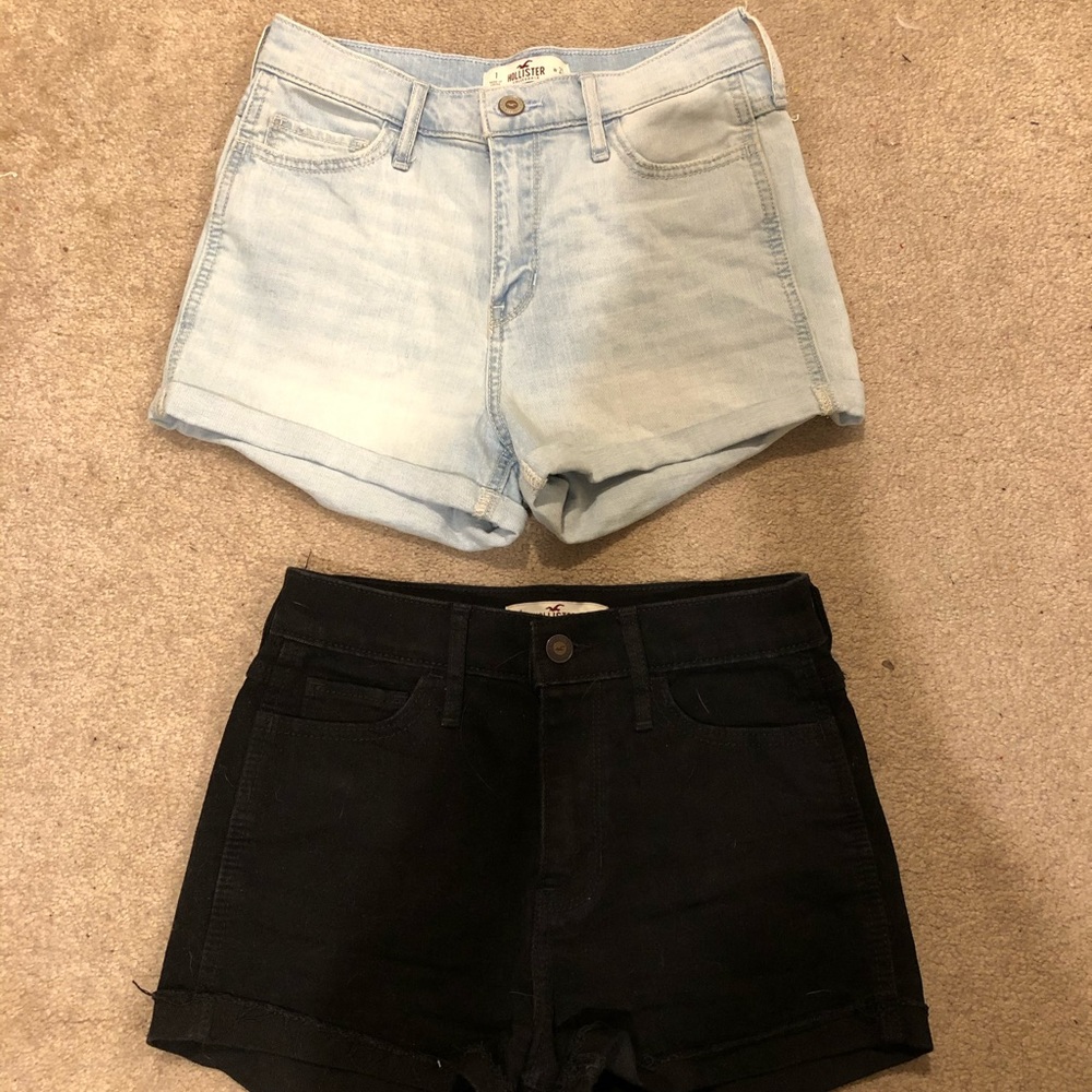 Hollister high waisted jean shorts bundle